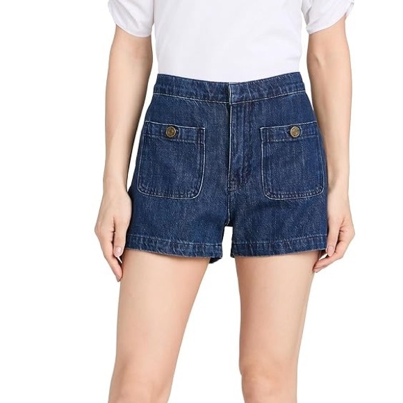 Frame Denim Dark Blue Jean Shorts